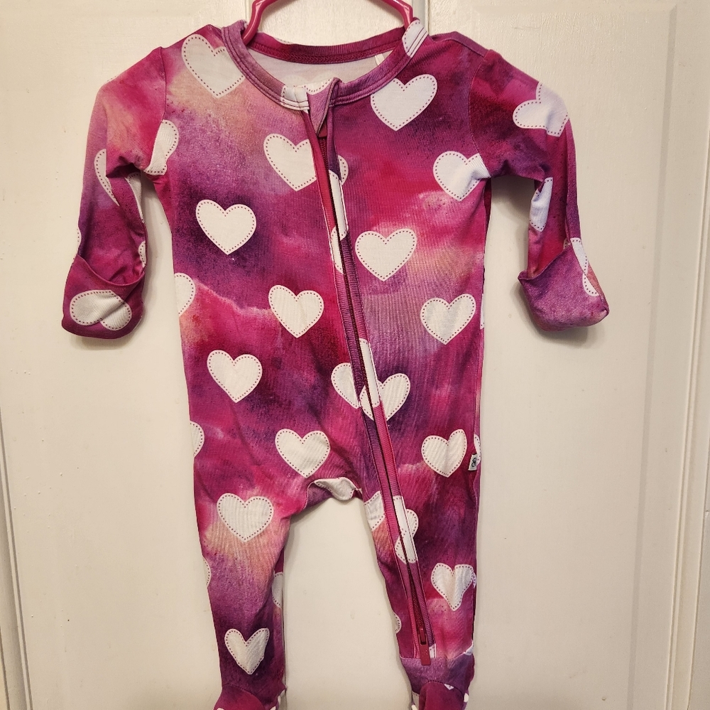 Bums and Roses Pink Crush Footie Newborn